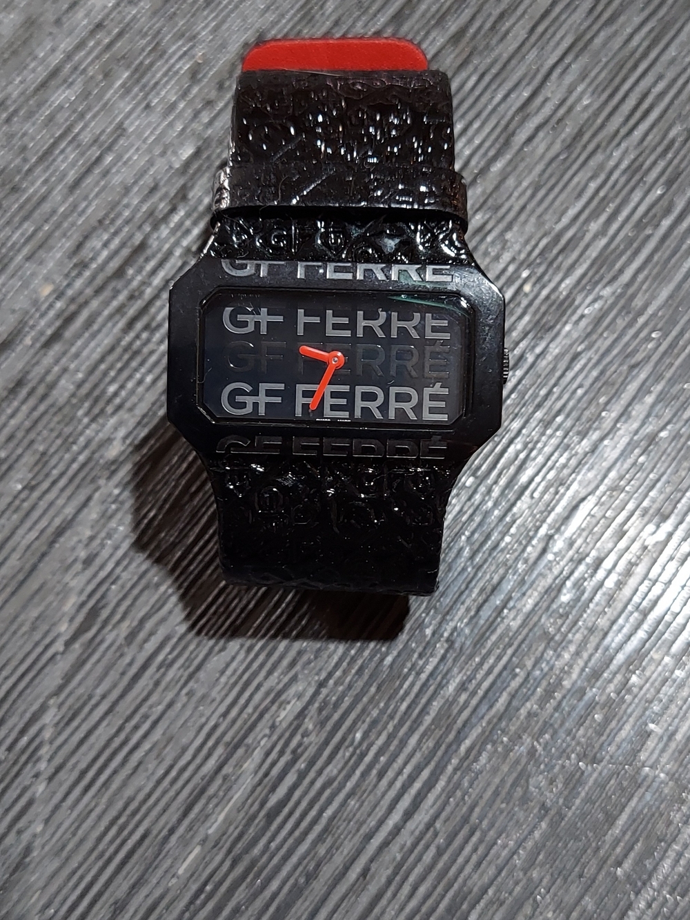 Gianfranco Ferré Black Watch with Red Accent